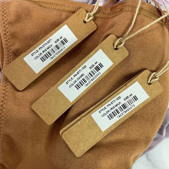 SKIMS Lot of 3 Cotton Jersey Thong Panties Bundle 4X New - Picture 3 of 3